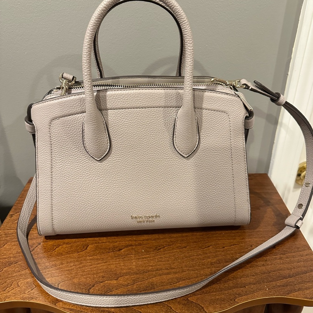 Kate Spade Light Gray Satchel Bag
